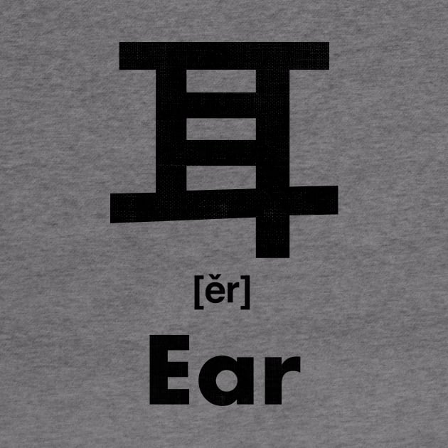 Ear Chinese Character (Radical 128) by launchinese